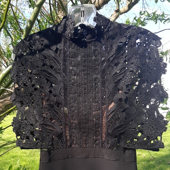 🔥SELF PORtraIT Midi🔥Formal Lace Top Dress PROM/WEDDING - Picture 4 of 14